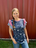 "The Star Spangled Banner" Ruffle Top